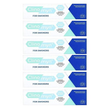 Clinomyn Anti-Stain Flouride Toothpaste for Smokers - Pack of 6