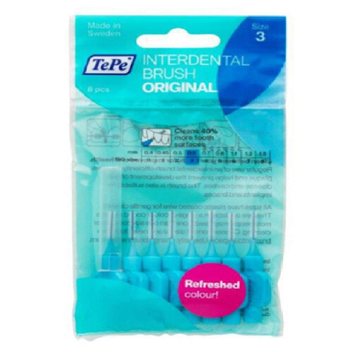 Tepe TePe 0.6 mm Size 3 Original Interdental Brush - Pack of 8