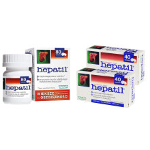 HEPATIL - 80 capsules is assisting the correct functioning of the liver - Liver Detox Cleanse Regeneration Health Support