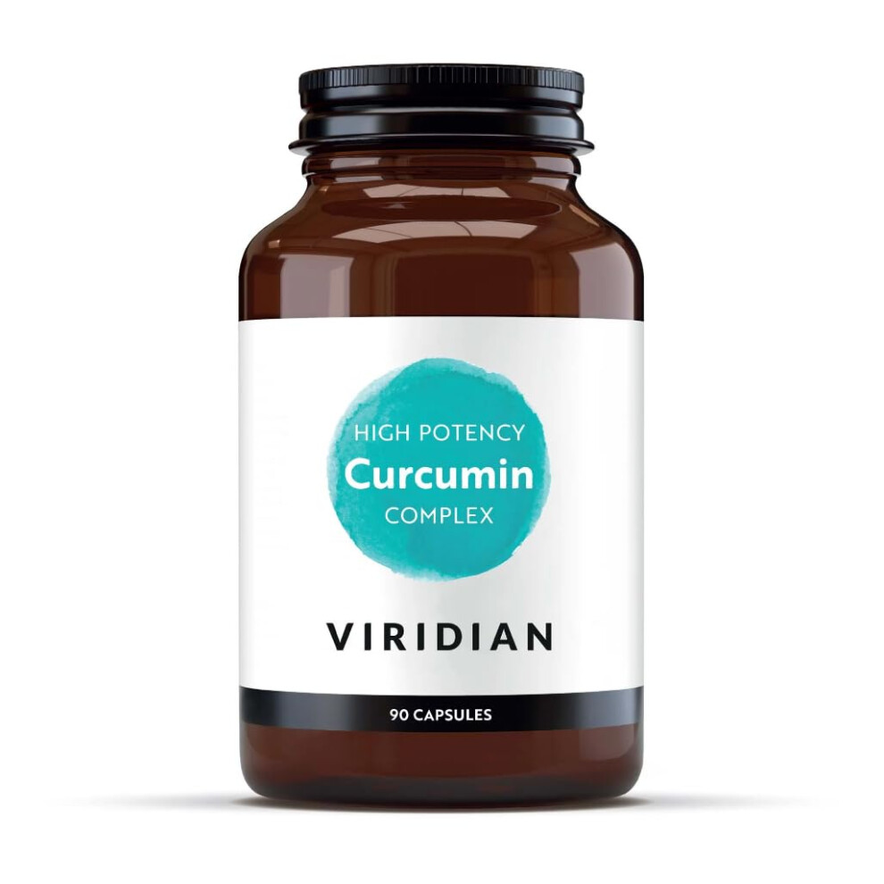 Viridian - High Potency Curcumin Complex - 90 Caps | Turmeric & Boswellia Extracts | Full Spectrum Curcuminoids, Ginger, Citrus Fl