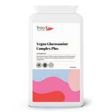 Troo Health Care Vegan Glucosamine Complex Plus 120 Capsules | Plant Based Glucosamine Supplement with MSM, Sour Cherry, Rosehip &