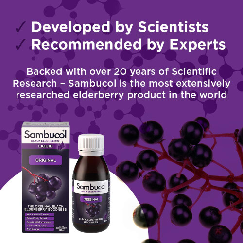 Sambucol Black Elderberry Original Liquid, 120 ml 2