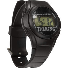 Aidapt Talking Large Digits Waterproof Watch with Loud Clear Easy to Understand Voice, Daily Alarm and Adjustable Strap for Visual