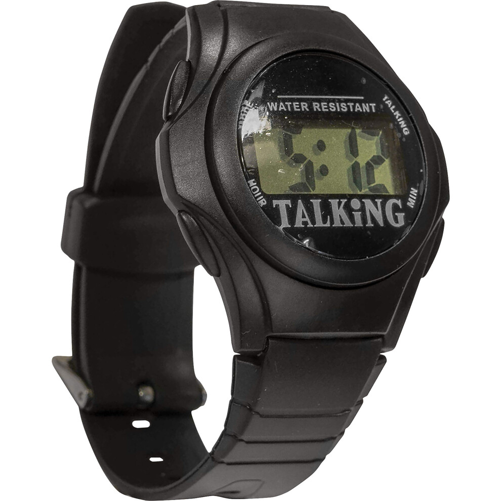 Aidapt Talking Large Digits Waterproof Watch With Loud Clear Easy To Understand Voice, Daily Alarm And Adjustable Strap For Visual