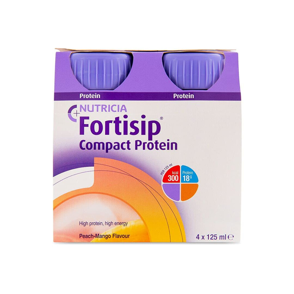 Nutricia Peach Fortisip Compact Protein -Mango 4X125ml