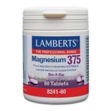 Lamberts Magnesium 375mg 60 Tablets – One-A-Day Magnesium Supplement – Vegan