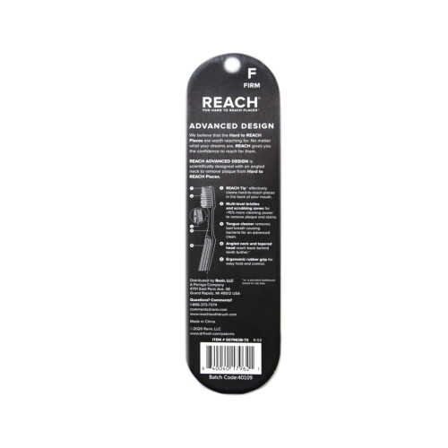 Reach Advanced Design Firm Toothbrushes, Assorted Colors, 2 Ea ( Pack of 3 ) 1