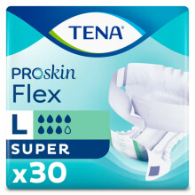 Tena - Tena Proskin Flex Super (Large) Incontinence Pad - 30 Pieces