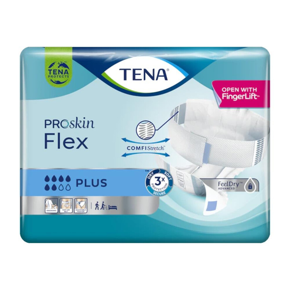 Tena - Tena Proskin Flex Plus (Size XL) Incontinence Pad - 30 Pieces