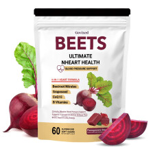 Govixed Beets Ultimate Heart Health Chews for Blood Pressure Support, with Beetroot Powder, CoQ10, B Vitamins & Grapeseed, Pomegra