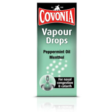 Covonia Vapour Drops , Contains Menthol & Peppermint Oil , Relieves Nasal Congestion, Catarrh & Hay fever , Suitable for Vegetaria
