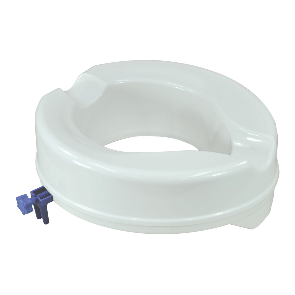 Aidapt White 100Mm (4") Elevation Raised Comfortable Toilet Seat Easy Fit
