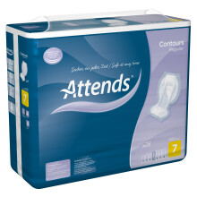 Fleming Medical AT0083 Attends Level 7 Contours Regular Pad, 650mm x 19mm x 6.9mm, Pack of 28
