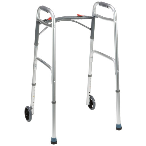 Drive Devilbiss Folding Lightweight Aluminium Walking Frame with Wheels