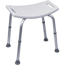 Aidapt Height Adjustable Shower and Bath Stool with Anti slip Feet, Easy Clean Surface and Hand Grip to Aid Stability. For Users W