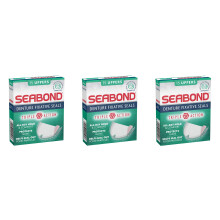 THREE PACKS of Seabond Denture Fixative Uppers