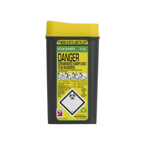 Sharpsafe 0.2L Sharps Bin