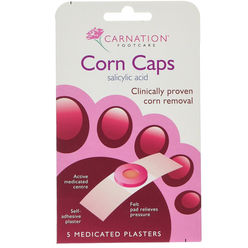Carnation Footcare Carnation Corn Caps (5 In A Pack) **3 Pack Deal**