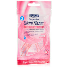 Beauty Formulas Disposable Bikini Razors Compact Mini Blade 3-Pieces