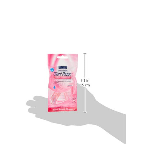 Beauty Formulas Disposable Bikini Razors Compact Mini Blade 3-Pieces 2