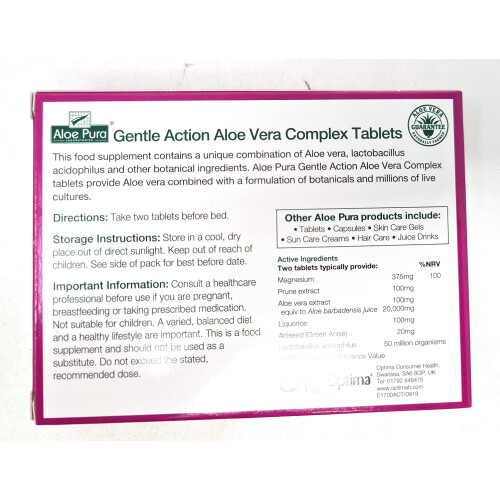 Aloe Pura Colax Gentle Action Colon Cleanse 30 Tablets x 2 1
