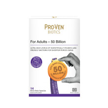 Proven Probiotics Adult Acidophilus and Bifidus 50 Billion Capsules, 14-Count