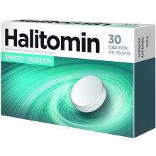 HALITOMIN - 30 lozenges - Helps Maintain Fresh Breath for Longer and Leave a Pleasant Sensation of Freshness in The Mouth