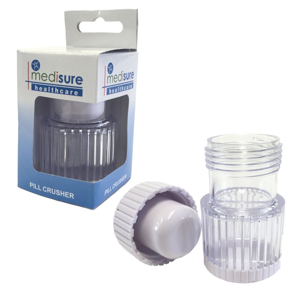 Medisure Healthcare Medication Pill Storage Screw Tablet Powder Grinder Crusher X 1
