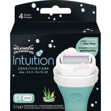 Wilkinson Sword Intuition Sensitive Care Razor Blades for Women, Pack of 6