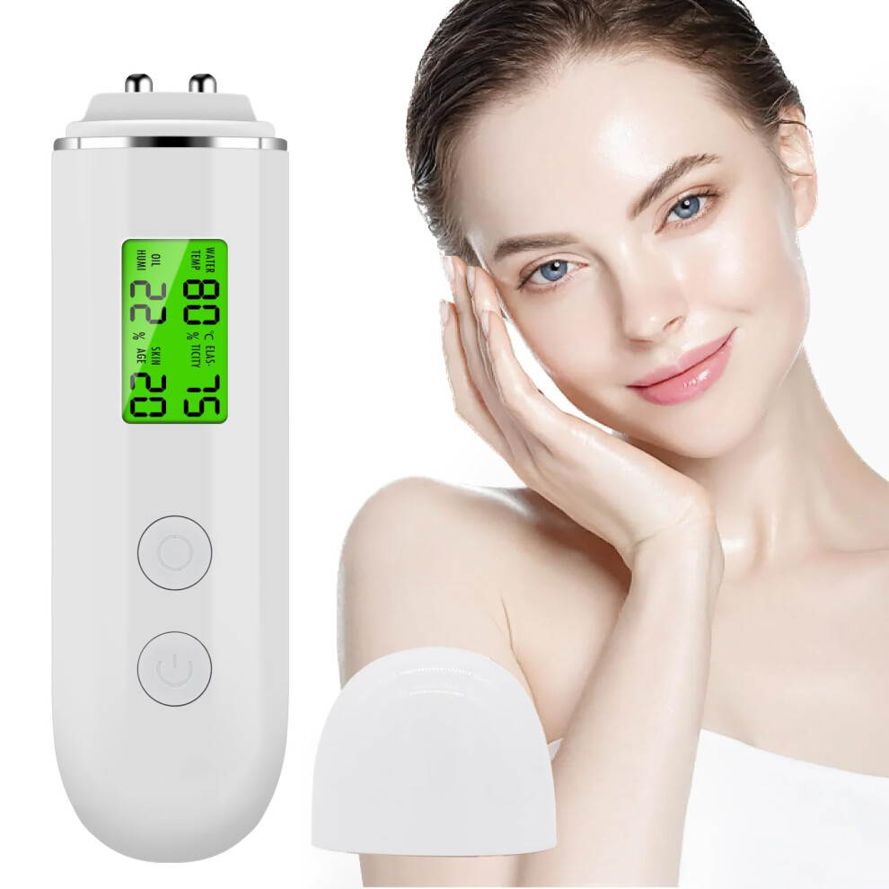 Skin Moisture Analyzer with Digital LCD, Precise Hydration and Oil Tester for Facial Skin Care