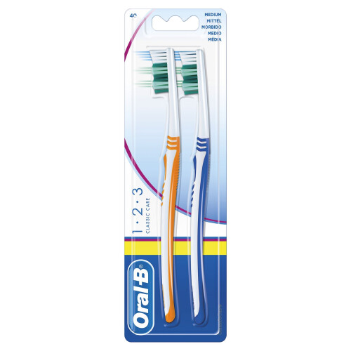 Oral-B ORAL B TOOTHBRUSH 1.2.3 CLASSIC CARE TWIN PACK