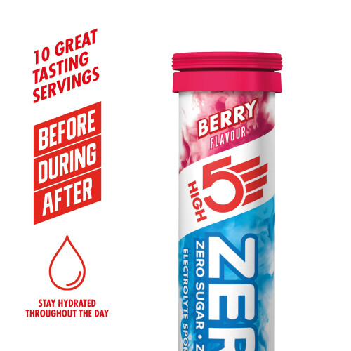 HIGH5 Hydration Starter Kit Inc 750ml Bottle & ZERO 10 Tab Berry Hydration Tablets 2