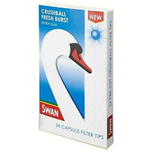 Swan Fresh Burst (Peppermint) Crushball Extra Slim Filter Tips (10)