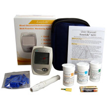 EasyLife Blood Cholesterol Monitor kit 3 in 1 Meter System, Glucose and uric Acid Test kit