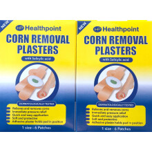 Healthpoint Corn Plasters with Salicylic Acid Relieves and Removes Corns 1 Size 12 Patches Total