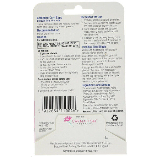 Carnation Corn Caps (5 in a pack) **3 PACK DEAL** 1
