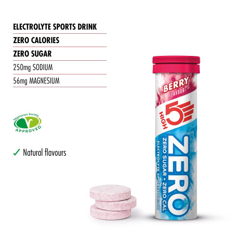 HIGH5 Hydration Starter Kit Inc 750ml Bottle & ZERO 10 Tab Berry Hydration Tablets 1