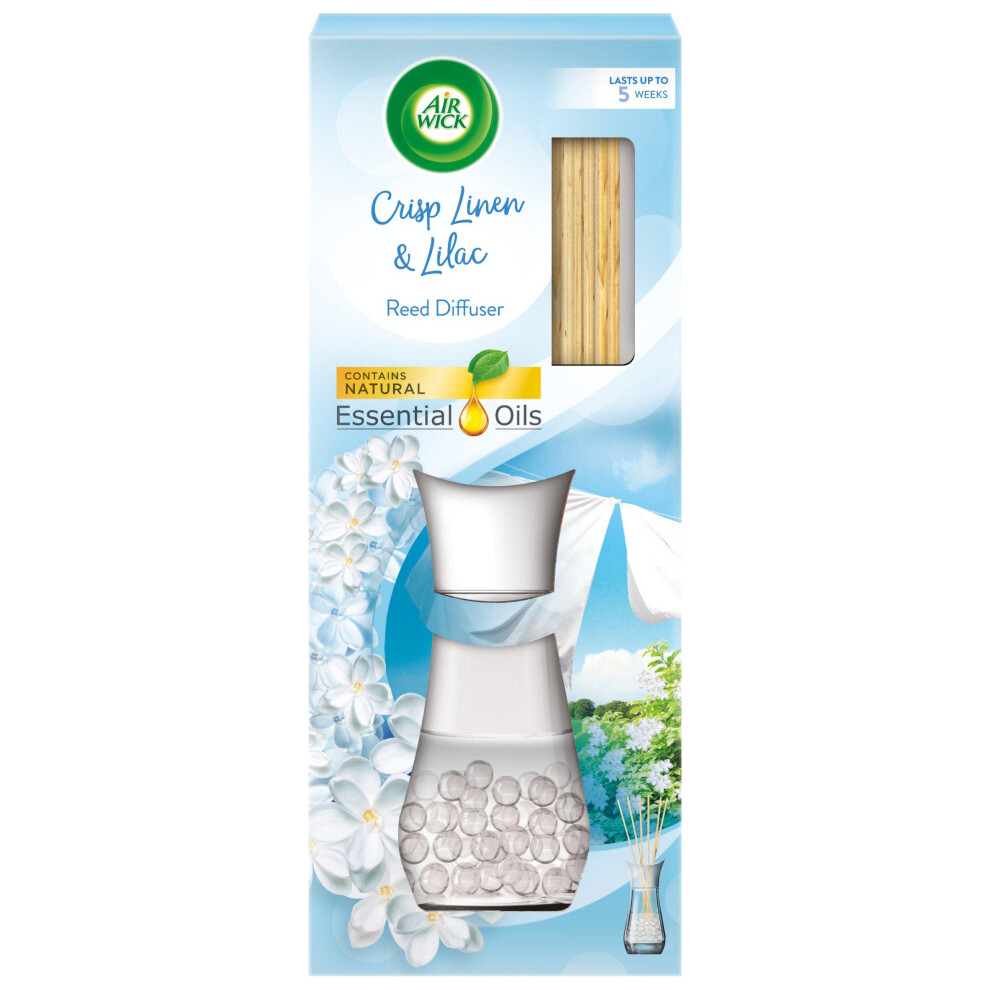 Airwick Lilac Air Wick Air Freshener Reed Diffuser, Crisp Linen And 33 Ml