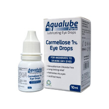 Aqualube Forte Lubricating Eye Drops for Moderate to Severe Dry Eyes with 1% Carmellose, Refreshes Dry Eyes and Long Lasting Relie