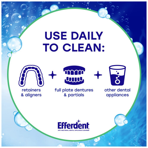 Efferdent Plus Mint Anti-Bacterial Denture Cleanser | 90 tablets | Actively Cleans Between Dentures | Packaging May Vary 2