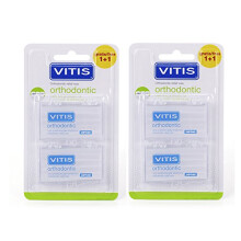 2 Pack Vitis Orthodontic Relief Wax Strips (4pcs)