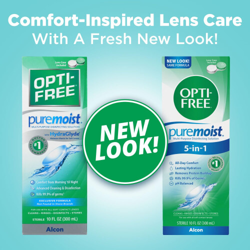 OPTI-FREE Puremoist Multi-Purpose Disinfecting Solution with Lens Case, 10-Ounces 1