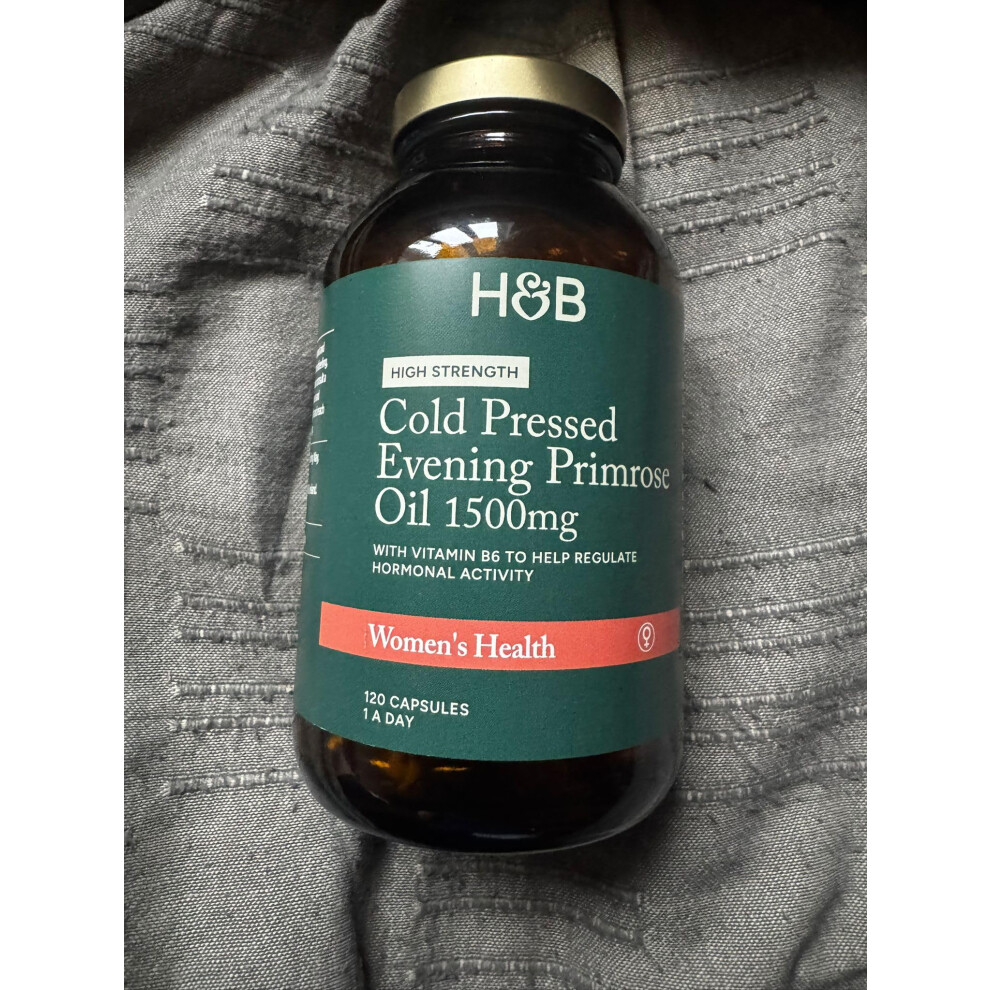 Holland & Barrett High Strength Cold Pressed Evening Primrose Oil 1500Mg 120 Capsules
