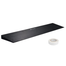 VEVOR 1.2" Rise Cuttable Threshold Ramp for Sweeping Robot, 35.4" Wide Natural Rubber Wheelchair Ramp, Non-Slip Solid Rubber Ramp