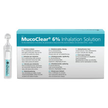 PARI MucoClear 6% Inhalation Solution – Pack of 20 – Mucus Relief & Easy Expectoration from Sinuses & Lungs – Sterile, Preservativ