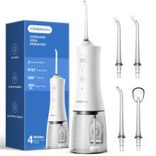 Operan Water Flossers for Teeth Cleaning Upgraded 300ml Cordless Water Dental Flossers Rechargeable Oral Irrigator with 4 Modes 4