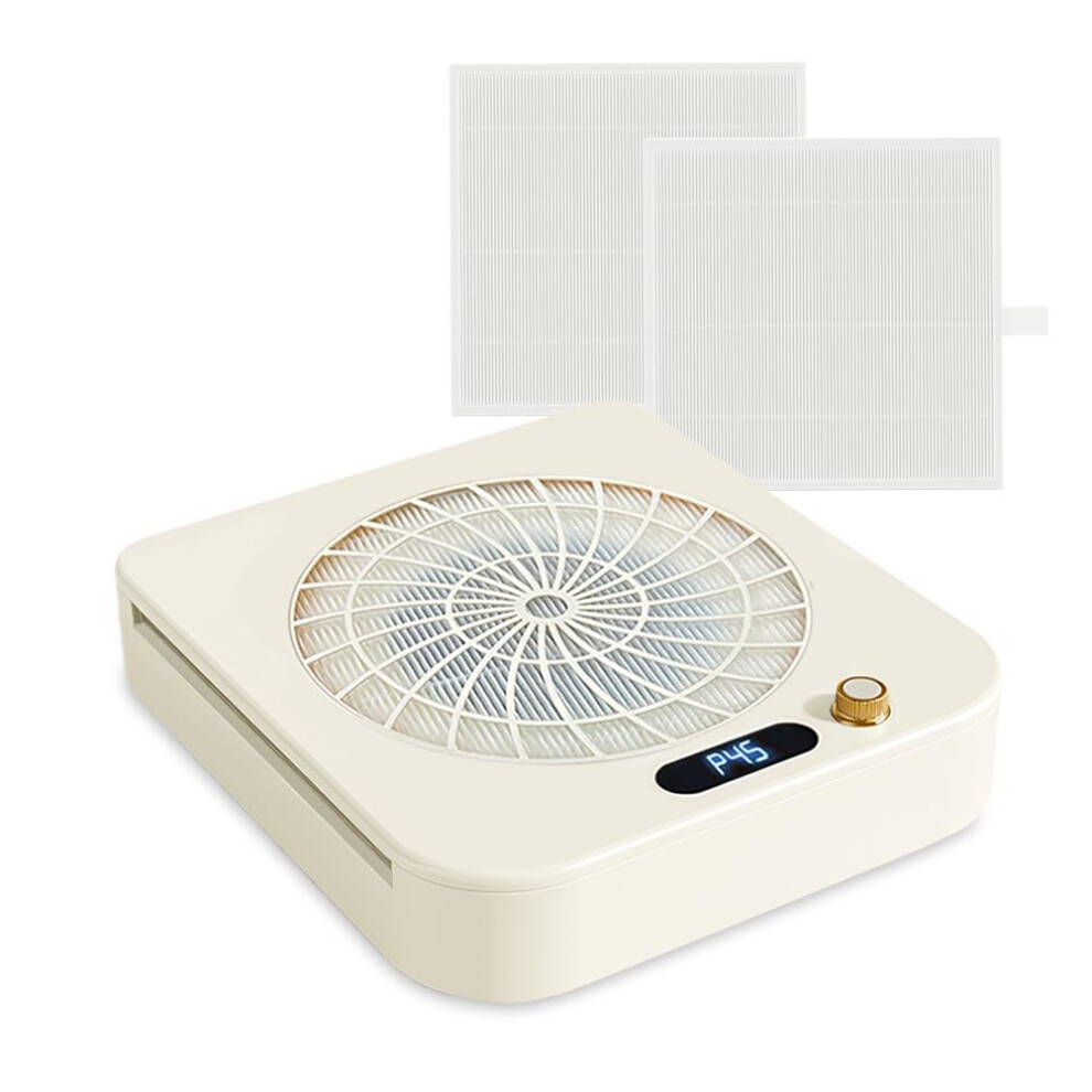 Professional Nail Dust Collector with Adjustable Suction, 48W Nail Vacuum for Acrylic Manicure Pedicure