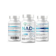 NAD Supplement 1000mg with True NAD+ 500mg & Resveratrol 250mg for Cellular Energy and Healthy Aging Support