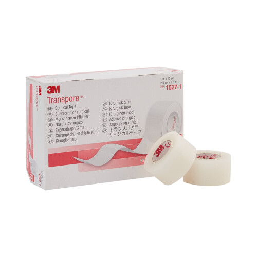 3M 3M Transpore Tape 1" x 10 yd Box: 12