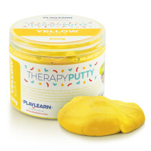 Large Tub Therapy Putty Soft Resistance Squeezable Non-Toxic, Hand Exercise, Colour Coded Yellow for Adults & Children - 500g (17o